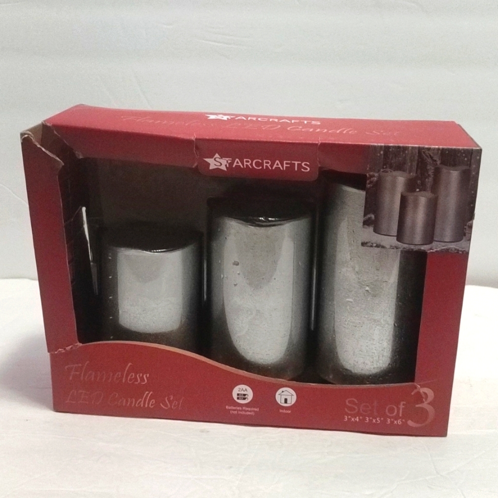 Star crafts Flameless LED Candle Set